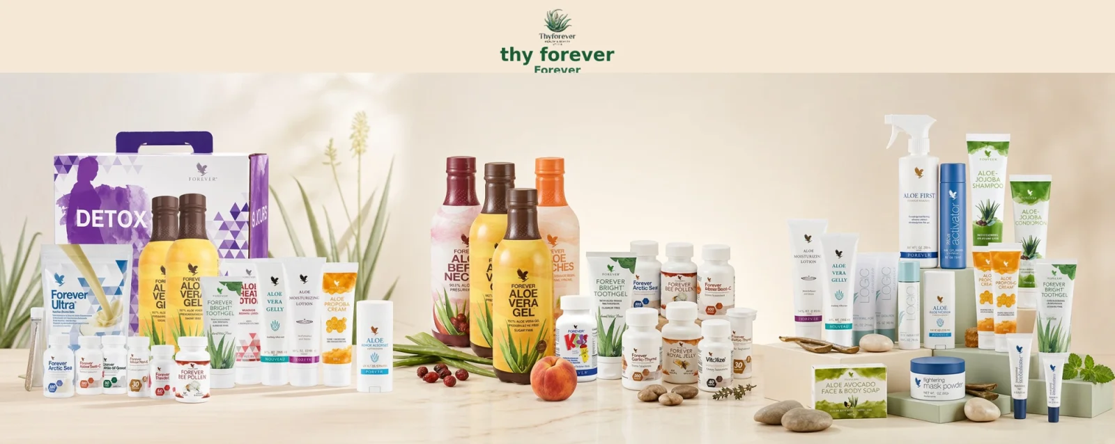 منتجات Forever: مشروب الألوفيرا، لوشن مرطب وعسل طبيعي